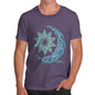 Men's Decorative Blue Mandala T-Shirt