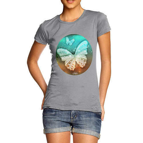 Women's Butterflies In Space T-Shirt