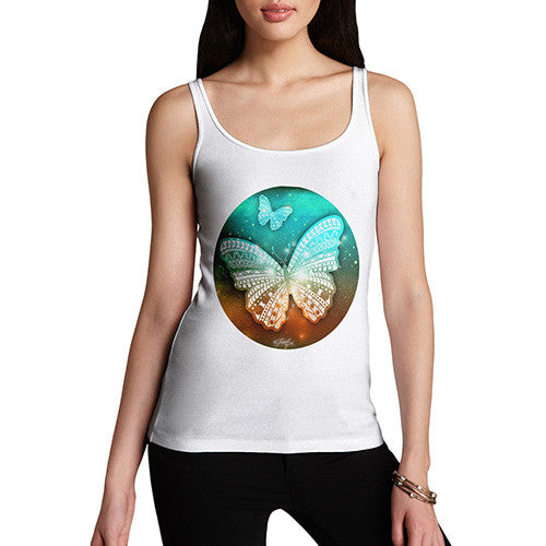 Women's Butterflies In Space Tank Top