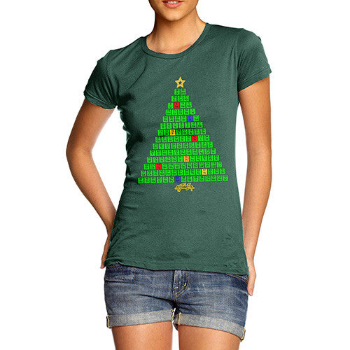 Women's Periodic Table Christmas Tree T-Shirt