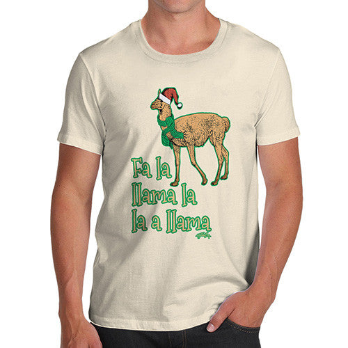 Men's Fa La Llama Christmas T-Shirt