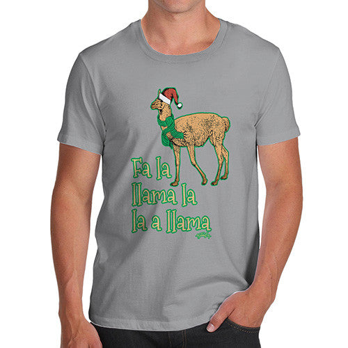 Men's Fa La Llama Christmas T-Shirt