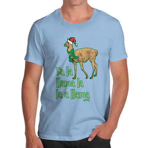 Men's Fa La Llama Christmas T-Shirt