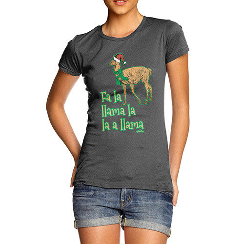 Women's Fa La Llama Christmas T-Shirt