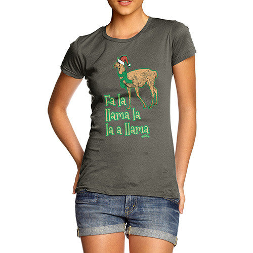 Women's Fa La Llama Christmas T-Shirt