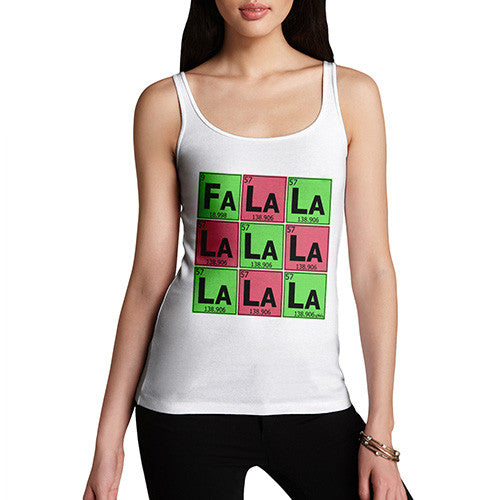 Women's Periodic Table Fa La La La La Tank Top