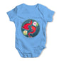 Decorative Red Fish Baby Grow Bodysuit