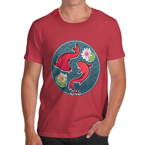 Men's Decorative Red Fish T-Shirt