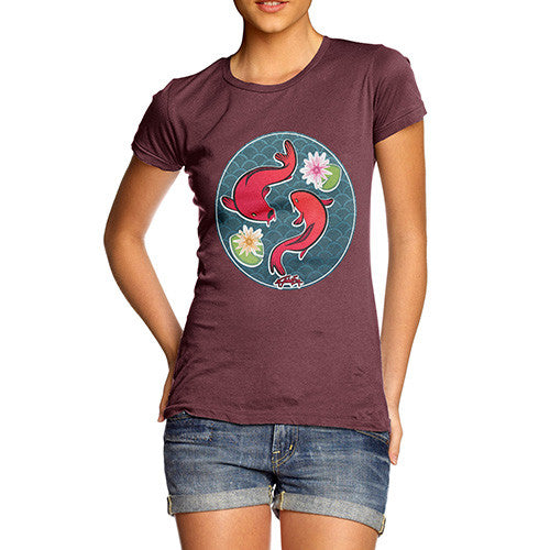 Women's Decorative Red Fish T-Shirt