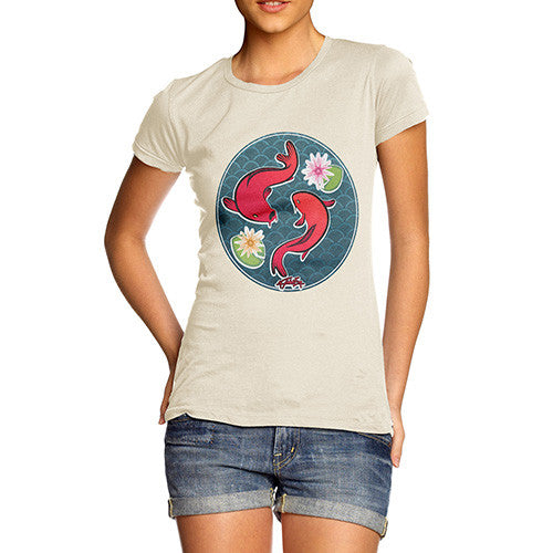 Women's Decorative Red Fish T-Shirt