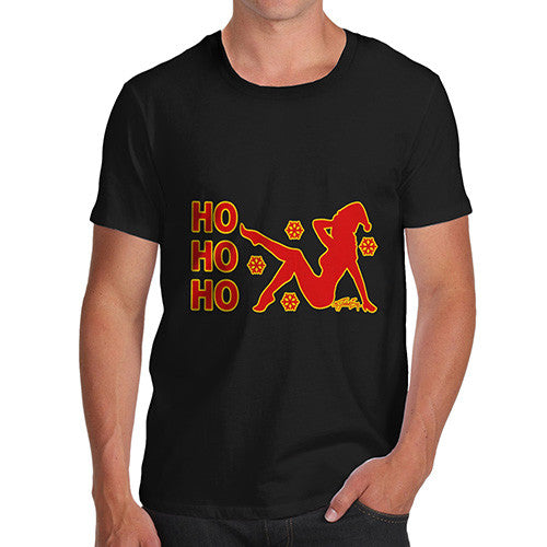 Men's Ho Ho Ho Pin-Up Silhouette T-Shirt