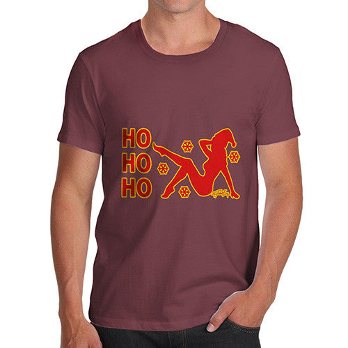 Men's Ho Ho Ho Pin-Up Silhouette T-Shirt