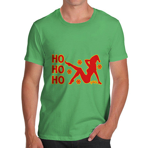 Men's Ho Ho Ho Pin-Up Silhouette T-Shirt