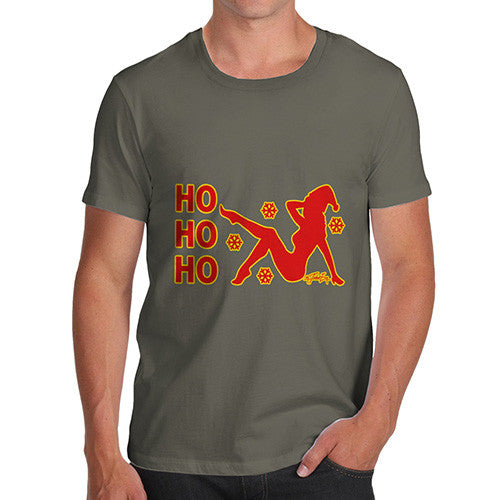 Men's Ho Ho Ho Pin-Up Silhouette T-Shirt