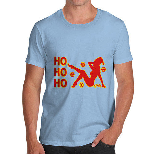 Men's Ho Ho Ho Pin-Up Silhouette T-Shirt