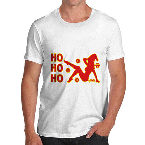 Men's Ho Ho Ho Pin-Up Silhouette T-Shirt