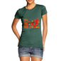 Women's Ho Ho Ho Pin-Up Silhouette T-Shirt