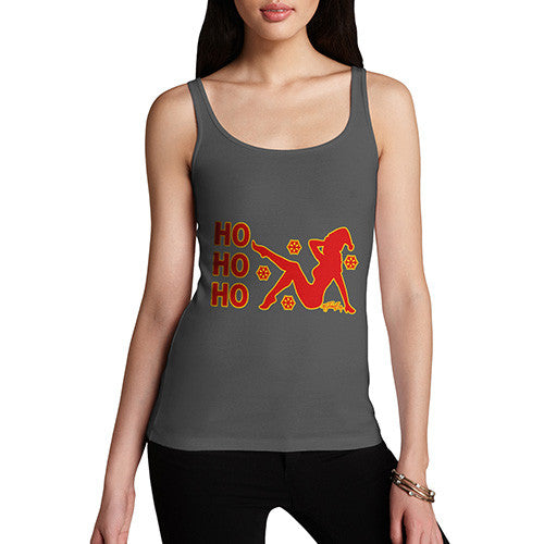 Women's Ho Ho Ho Pin-Up Silhouette Tank Top