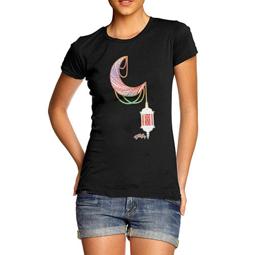 Women's Decorative Moon Lantern T-Shirt