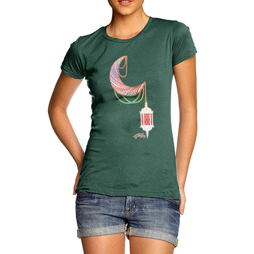 Women's Decorative Moon Lantern T-Shirt