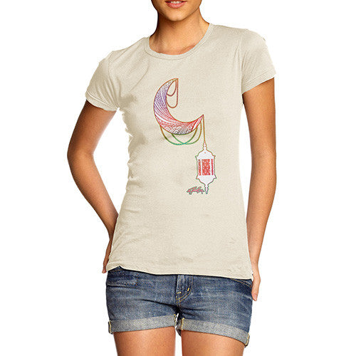 Women's Decorative Moon Lantern T-Shirt