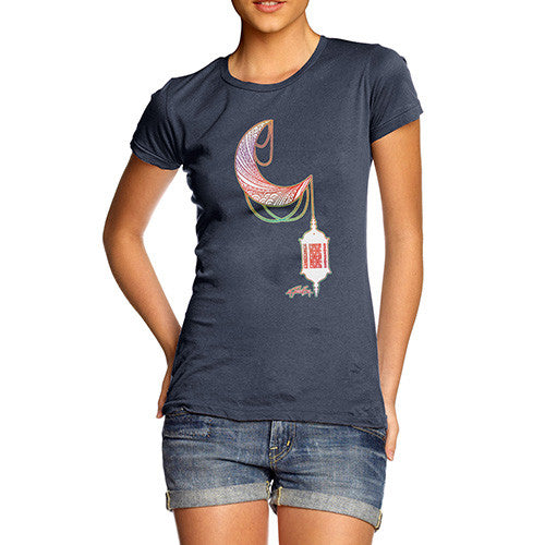 Women's Decorative Moon Lantern T-Shirt