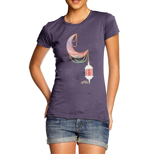 Women's Decorative Moon Lantern T-Shirt
