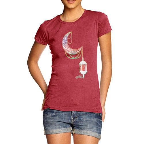 Women's Decorative Moon Lantern T-Shirt