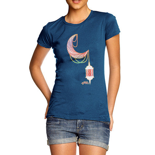 Women's Decorative Moon Lantern T-Shirt