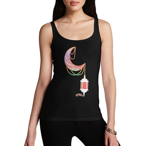 Women's Decorative Moon Lantern Tank Top