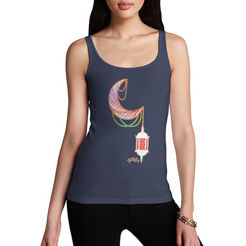 Women's Decorative Moon Lantern Tank Top