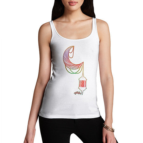 Women's Decorative Moon Lantern Tank Top