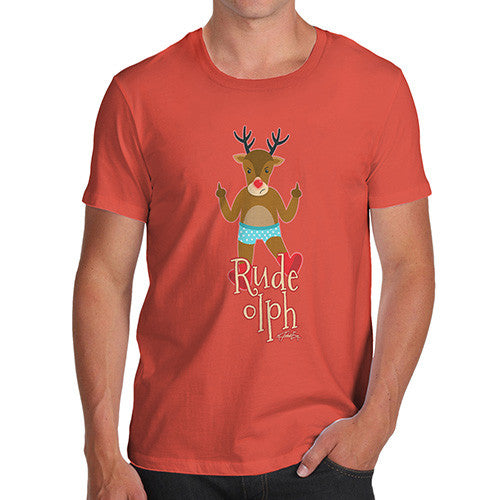 Men's Funny Rude-olph T-Shirt