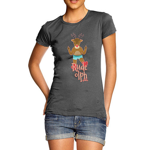 Women's Funny Rude-olph T-Shirt