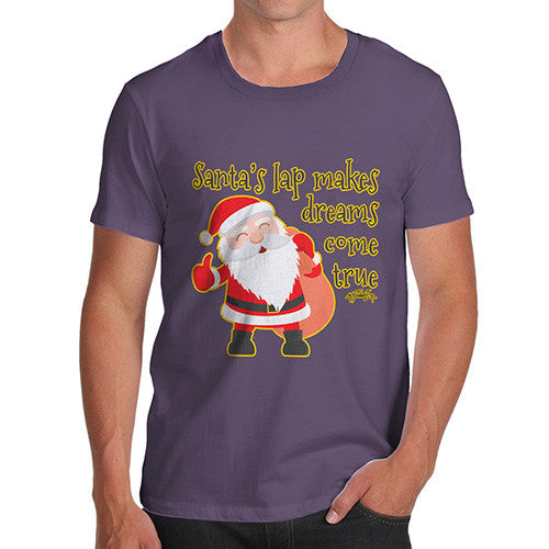 Men's Santa's Lap Makes Dreams Come True T-Shirt