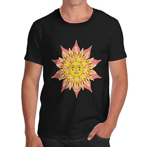 Men's Decorative Mandala Sun T-Shirt