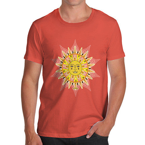 Men's Decorative Mandala Sun T-Shirt