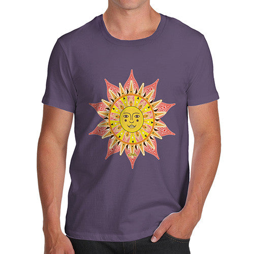 Men's Decorative Mandala Sun T-Shirt