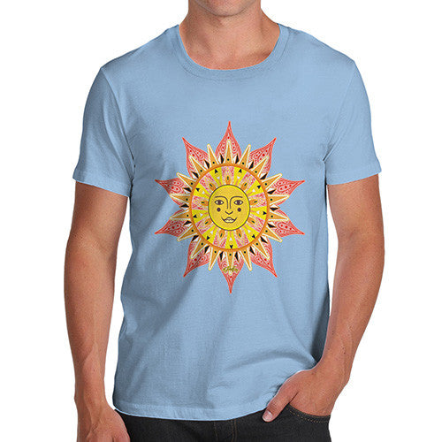 Men's Decorative Mandala Sun T-Shirt