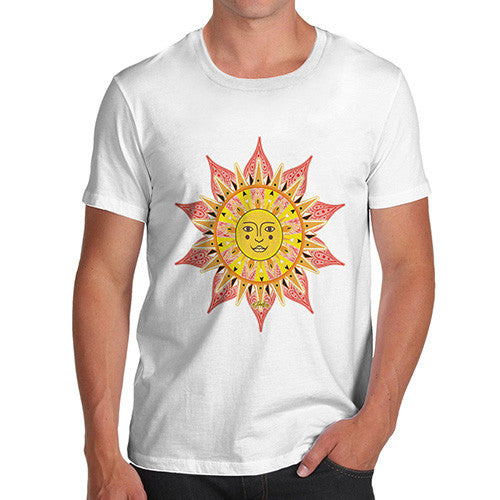 Men's Decorative Mandala Sun T-Shirt