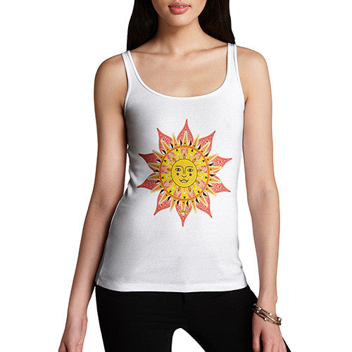 Women's Decorative Mandala Sun Tank Top