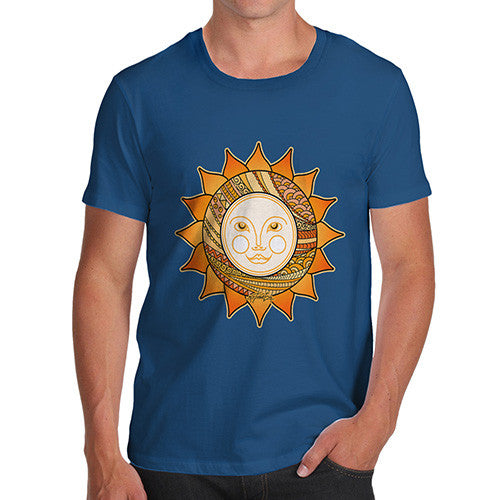 Men's Decorative Smiling Sun T-Shirt