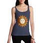 Women's Decorative Smiling Sun Tank Top