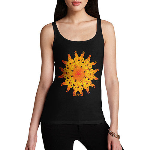 Women's Decorative Patterned Sun Tank Top