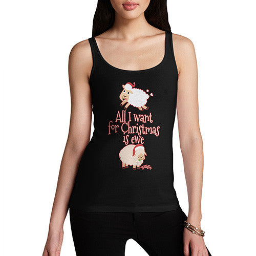 Women's All I Want For Christmas Is Ewe Tank Top