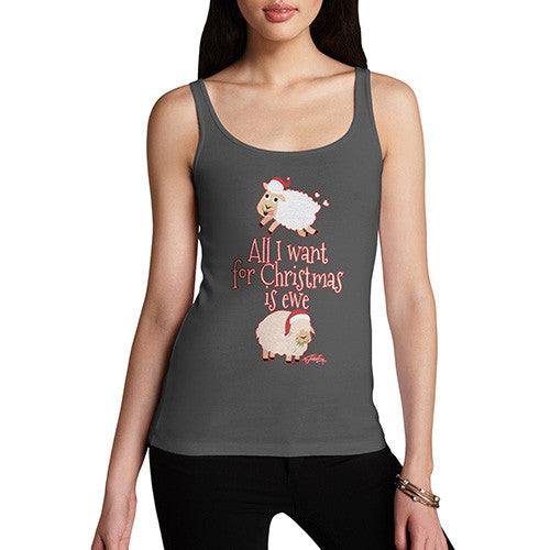 Women's All I Want For Christmas Is Ewe Tank Top
