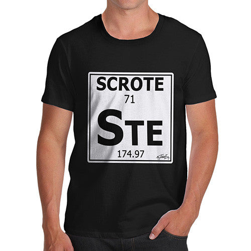 Men's Periodic Table Of Swearing Scrote T-Shirt