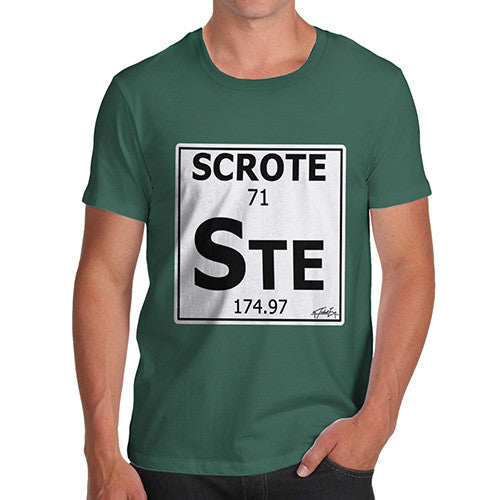 Men's Periodic Table Of Swearing Scrote T-Shirt