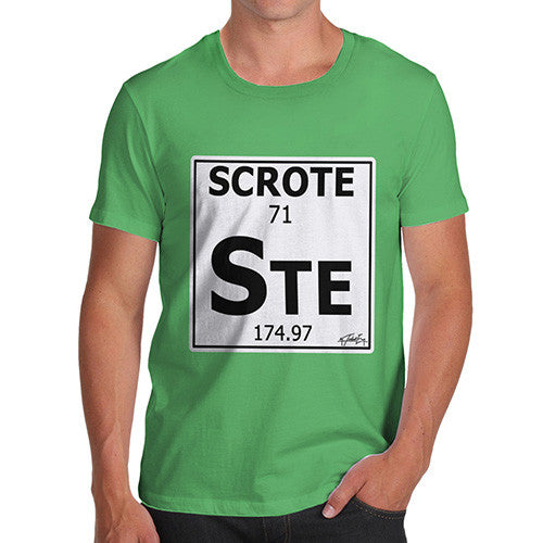 Men's Periodic Table Of Swearing Scrote T-Shirt