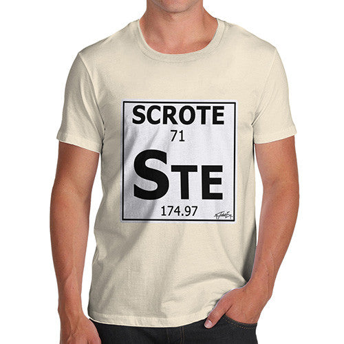 Men's Periodic Table Of Swearing Scrote T-Shirt